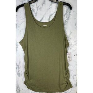 Sonoma Maternity Tank Top XL Olive Green cotton modal blend